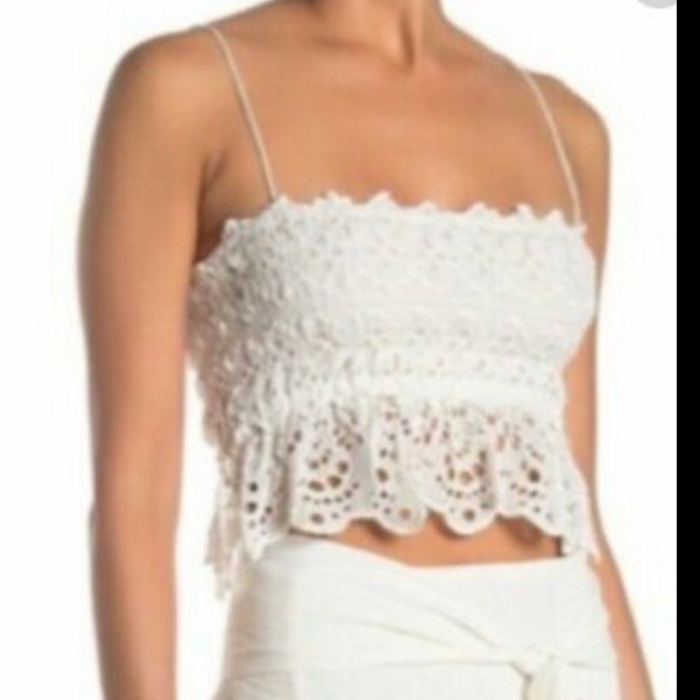 Free People Tessa Eyelet Top